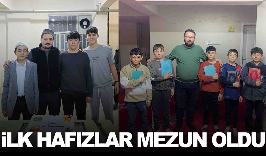 Gördes Kur’an Kursu ilk hafızlarını mezun etti