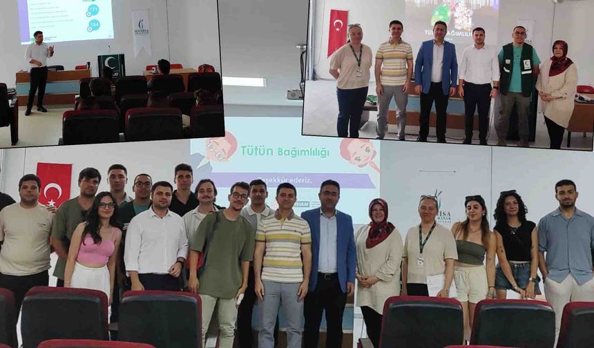 Üniversite öğrencilerine tütünle mücadele eğitimi verildi