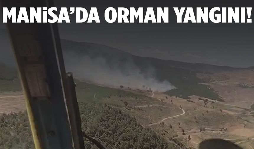Manisa’da orman yangınına müdahale sürüyor