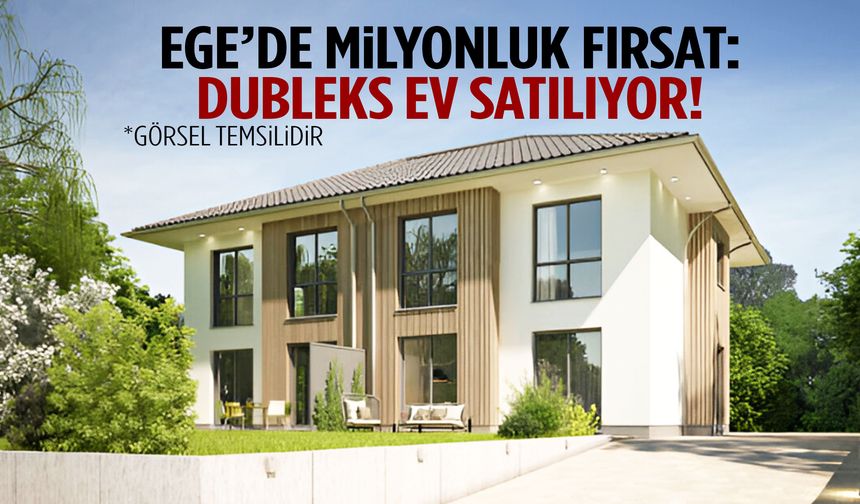Ege’nin gözde ilçesinde milyonluk dubleks satılıyor!