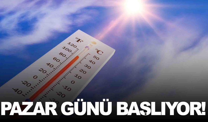 Manisa’da kavurucu sıcaklar geri geliyor… 40 dereceler kapıda!