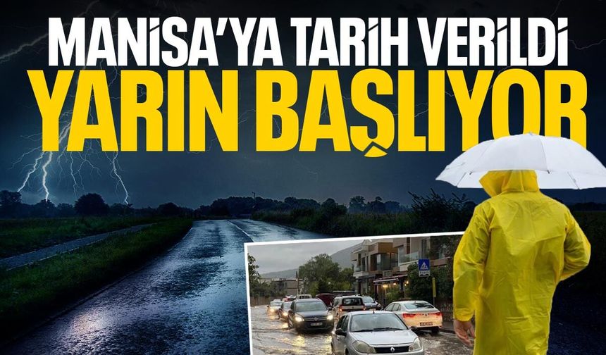 Manisa'da yağış geçişi... 5 gün dalgalı geçecek!