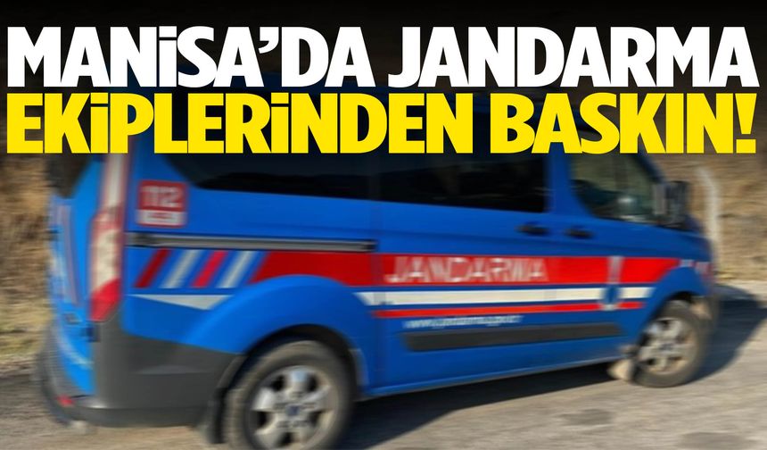 Manisa’da baskın! Üst aramasında yakalandılar