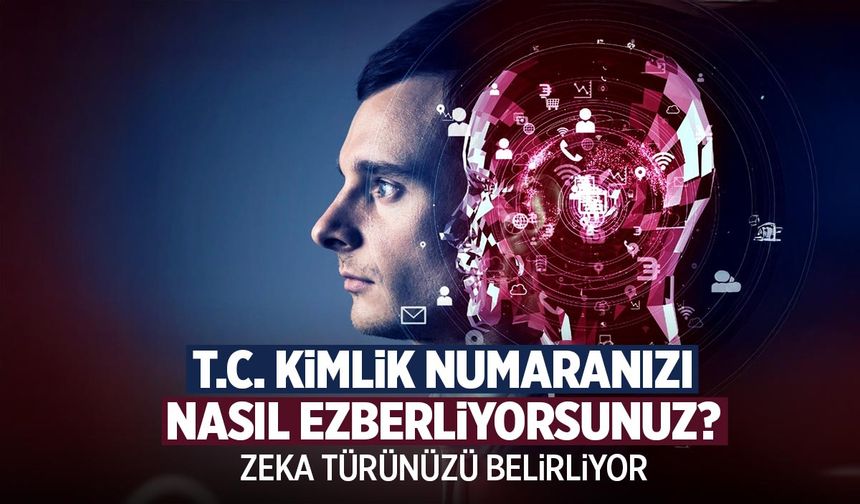 T.C. Kimlik Numaranızı Nasıl Ezberliyorsunuz? Ezber Şekliniz Zeka Türünüzü Ortaya Koyuyor