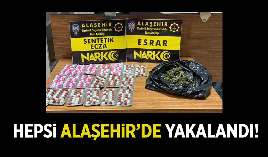 Alaşehir’de operasyon: 18 yaşındaki şüpheli tutuklandı