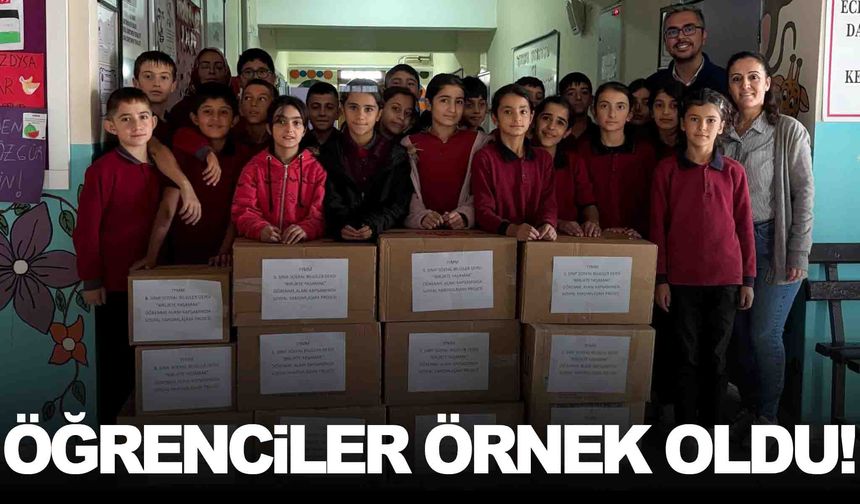 Öğrencilerden erzak ve kıyafet yardımı!