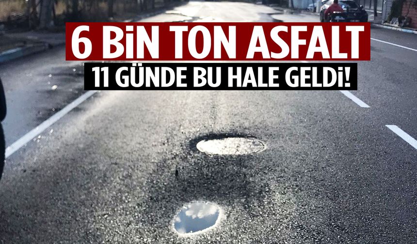 İzmir’de yeni yapılan yolun ömrü 11 gün sürdü! Yine köstebek yuvasına döndü…