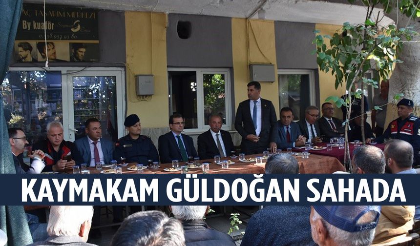 Kaymakam Güldoğan sahada! Mahalle sakinlerinin taleplerini yerinde dinledi…