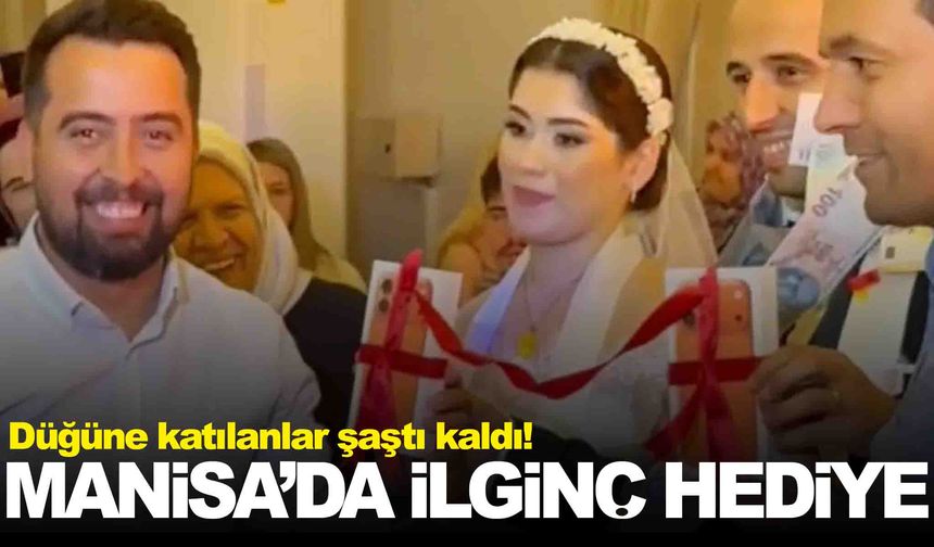 Manisa’da gelin ve damada ilginç düğün hediyesi!