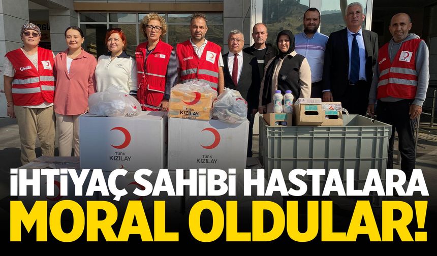 Alaşehir’deki hastalara Kızılay’dan anlamlı destek
