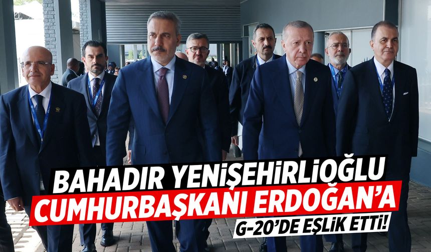 Bahadır Yenişehirlioğlu G-20'de Cumhurbaşkanı Erdoğan'a eşlik etti