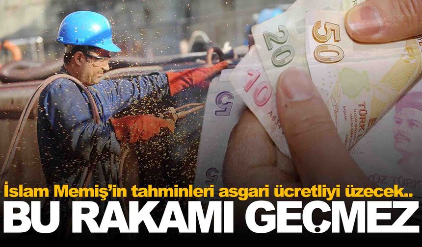 İslam Memiş’ten asgari ücretliye kötü senaryo... İşaret ettiği rakam üzecek!