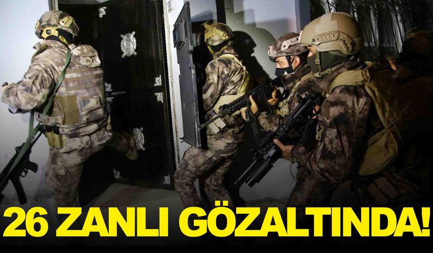 İzmir merkezli 17 ilde DEAŞ operasyonu: 26 gözaltı
