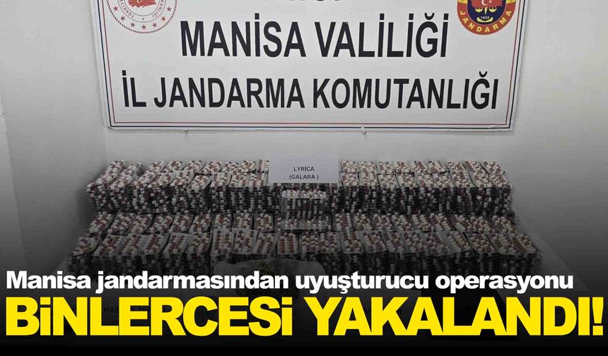 Manisa Turgutlu’da uyuşturucu operasyonu… Binlerce sentetik ecza ele geçirildi