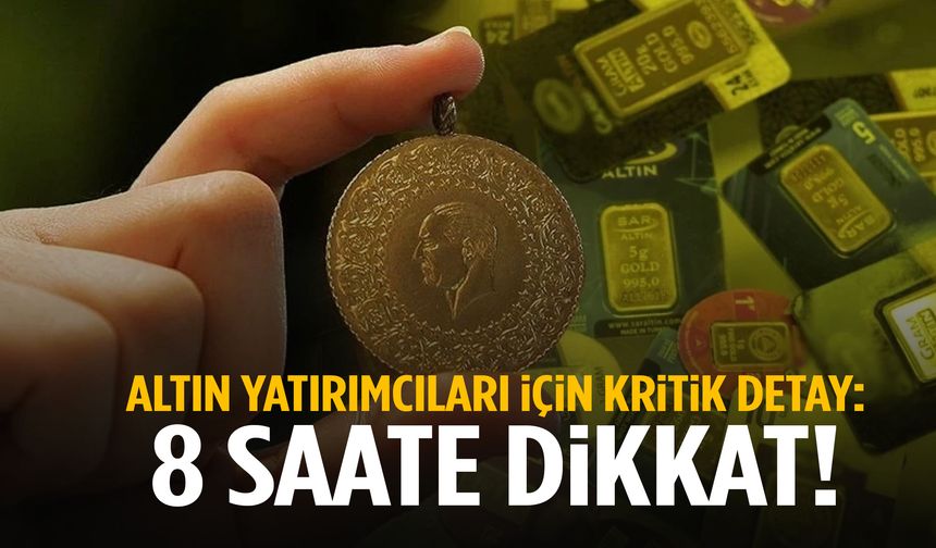 Ünlü ekonomistten altın için kritik 8 saat uyarısı