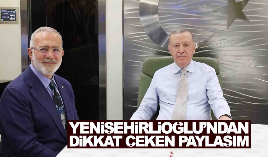 Yenişehirlioğlu’ndan dikkat çeken paylaşım... Dönüş yolunda uçaktan mesaj verdi