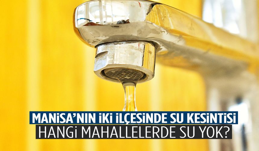 Yunusemre ve Turgutlu’da boru patladı… Bazı mahalleler susuz kaldı!