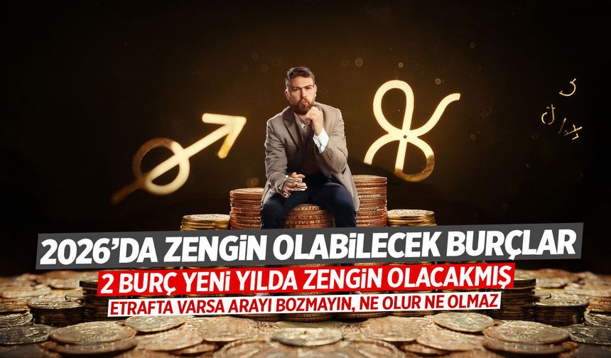 2026'da zengin olacak 2 burç belli oldu
