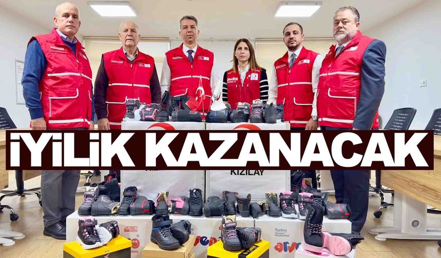 Kızılay’dan çocuklara kışlık ayakkabı kampanyası... Hayırseverlerin desteği bekleniyor!