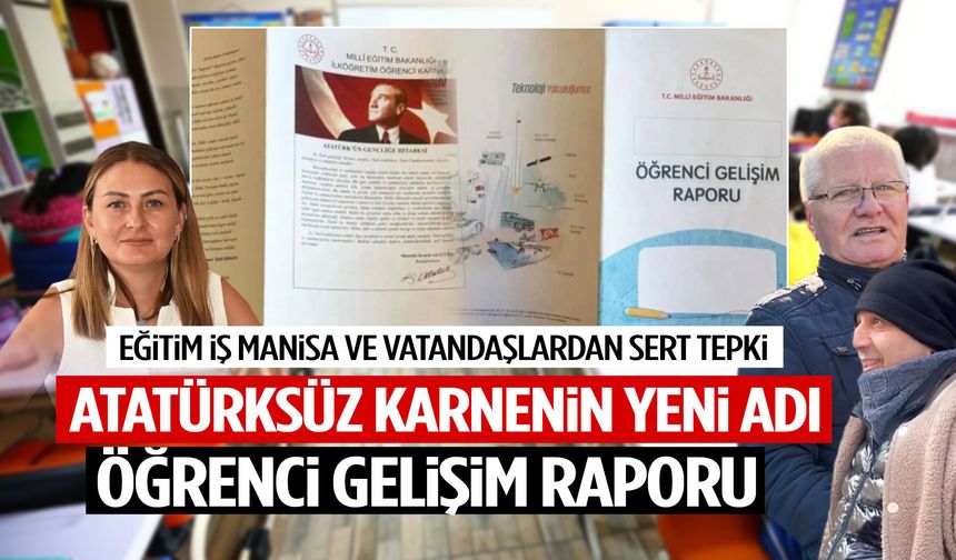 Manisa’dan ‘Atatürk’süz karneye sert tepki!