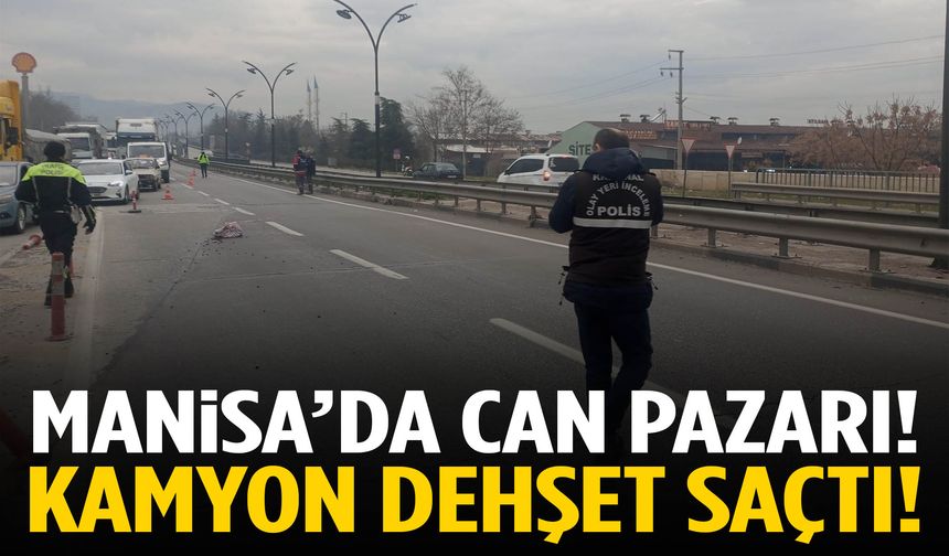 Manisa’da dehşet! Yolun karşısına geçerken canından oldu