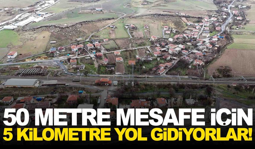 50 metre mesafe için 5 kilometre yol gidiyorlar... Mahalle sakinleri canından bezdi!