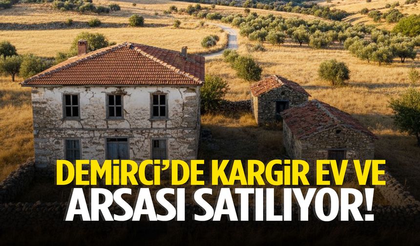 Demirci’de kargir ev ve arsası satılıyor!