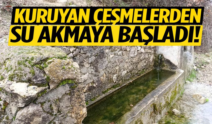 Manisa’da kuruyan çeşmelerden su akmaya başladı!