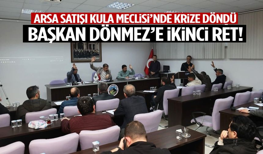 Kula Belediye Meclisi’nde satış krizi!