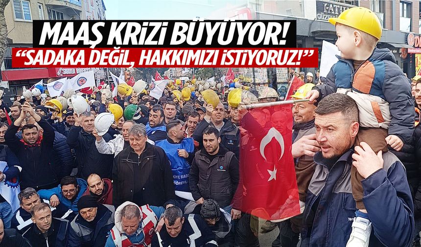 Maaş krizi büyüyor… Soma’da yüzlerce madenci yürüdü!