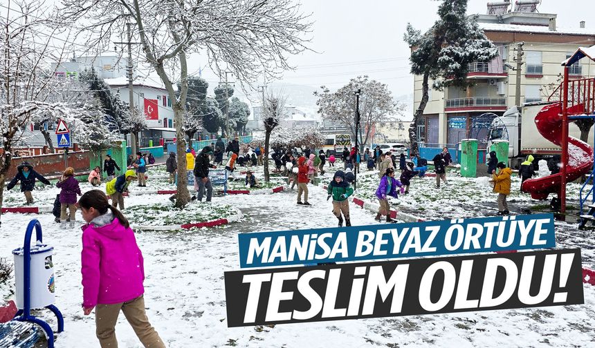 Manisa beyaza büründü! Yükseklerde kar etkili oldu…