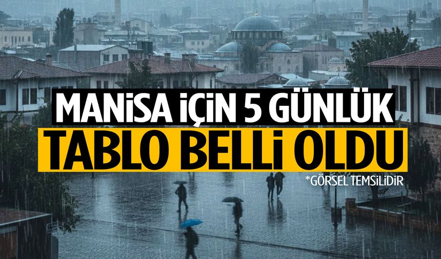 Manisa için 5 günlük tablo belli oldu! Çakılacak…