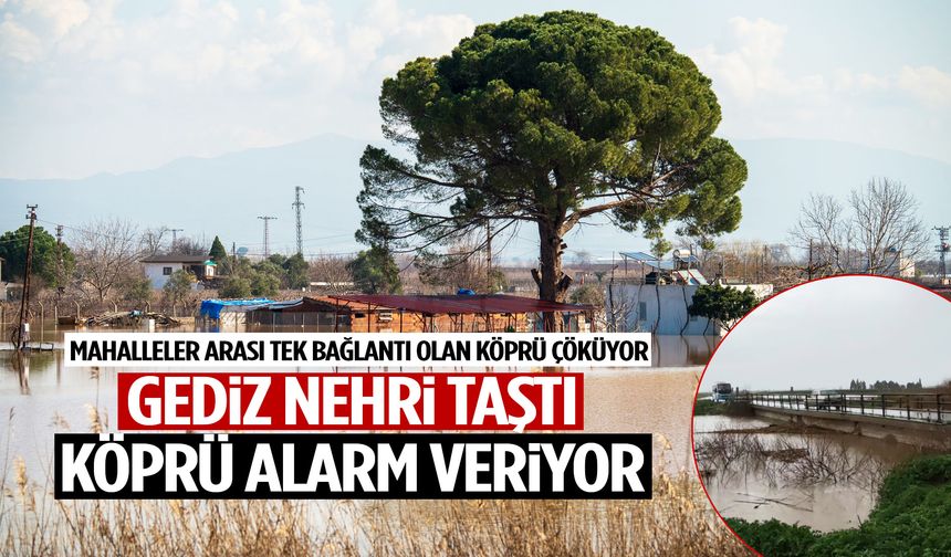 Manisa’da mahalleler arası tek bağlantı noktası olan köprü çöküyor!