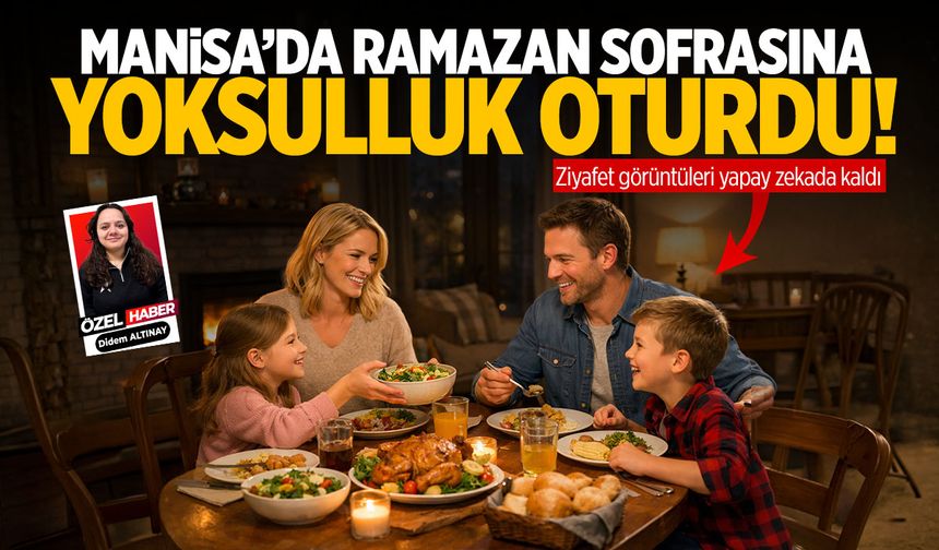 Manisa'da ramazan sofrasına yoksulluk oturdu!