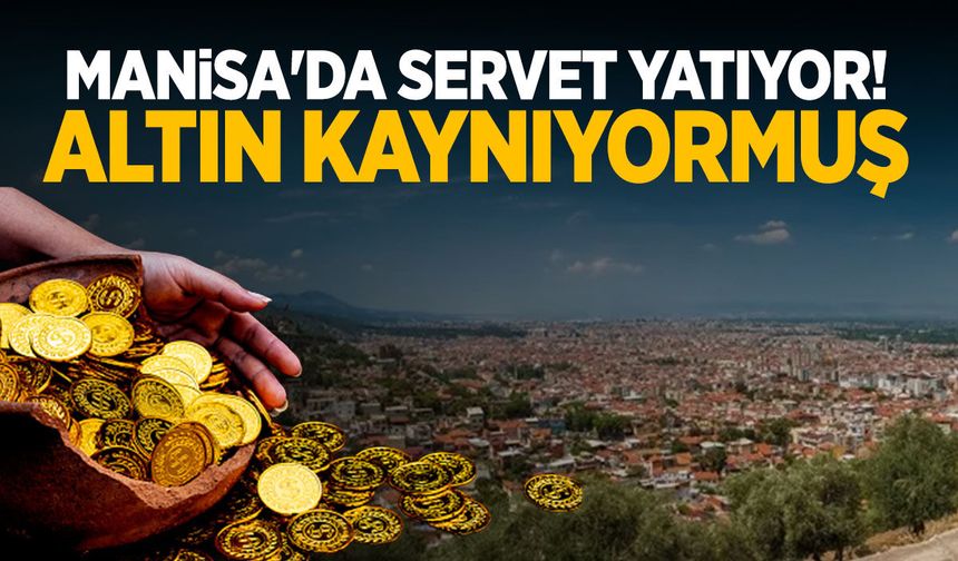 Manisa'da servet yatıyor! Altın kaynıyormuş...