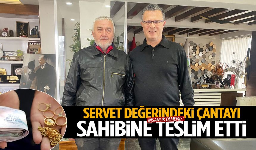 Manisa’da temizlik işçisinden örnek davranış: Bulduğu altınları teslim etti!