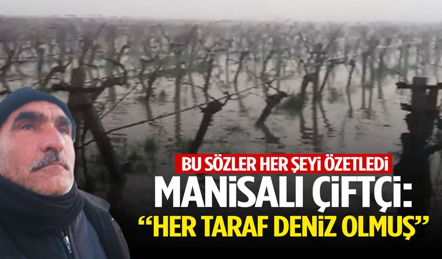 Manisalı çiftçinin bu sözleri her şeyi özetledi: “Her taraf deniz olmuş”