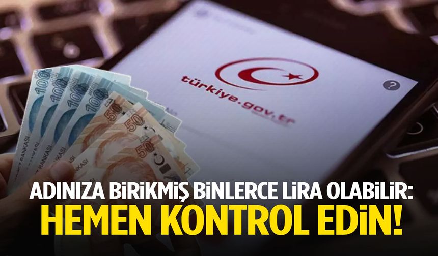 Adınıza birikmiş binlerce lira olabilir: Kontrol edin!