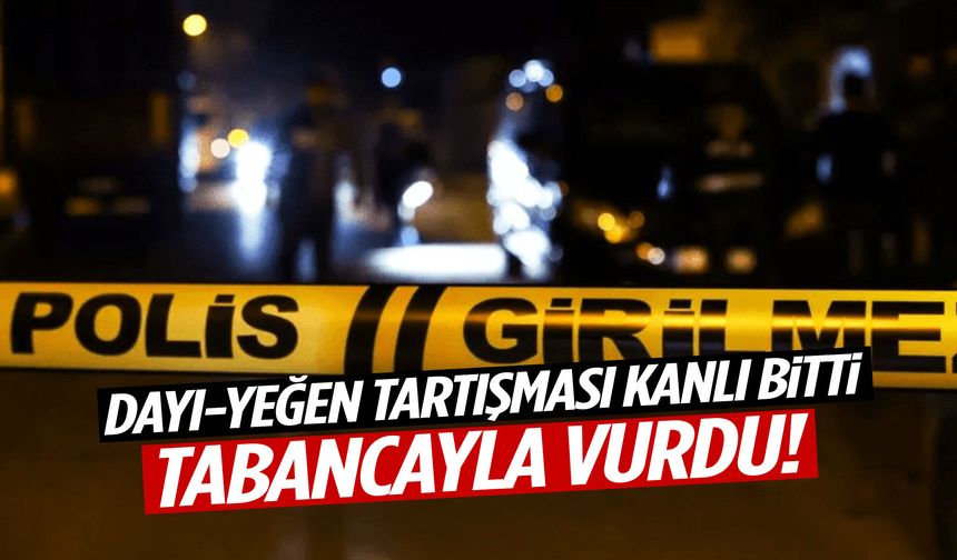 Dayı-yeğen tartışması kanlı bitti!