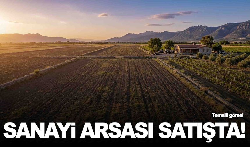 Manisa’da sanayi arsası icradan satışa çıkarıldı