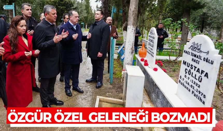 Özgür Özel geleneği bozmadı!