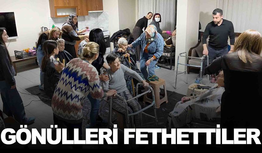 Manisa’da kuaförlerden yaşlılara gönüllü bakım hizmeti