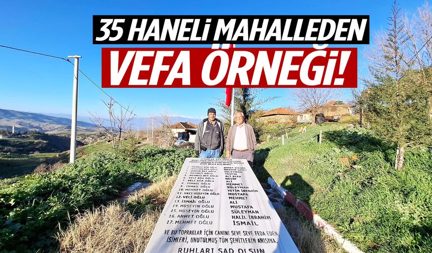 Manisa’da 35 haneli mahalle yaptığıyla herkesi duygulandırıyor!