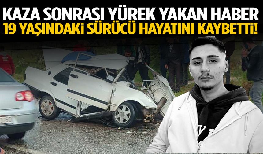 Manisa’da feci kaza: 19 yaşındaki sürücü hayatını kaybetti!