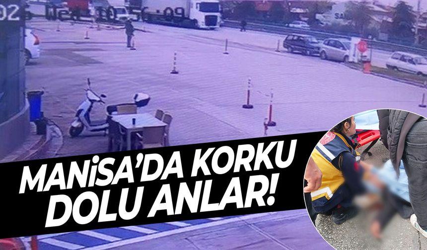 Manisa’da karşıya koşarak geçmeye çalışan yaşlı adama minibüs çarptı!