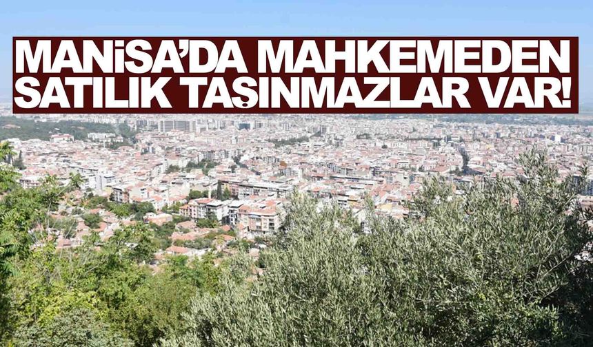Manisa’da mahkemeden satılık taşınmazlar var!