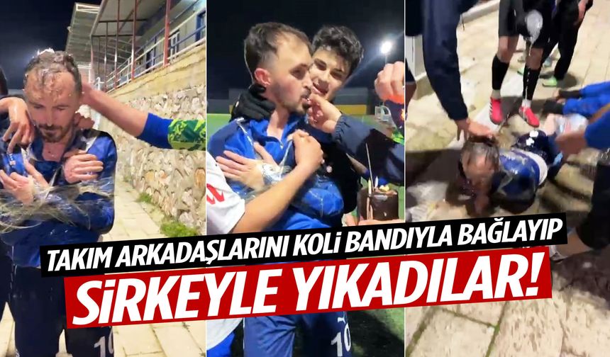 Manisa’da ‘sirkeli, yumurtalı’ doğum günü kutlaması