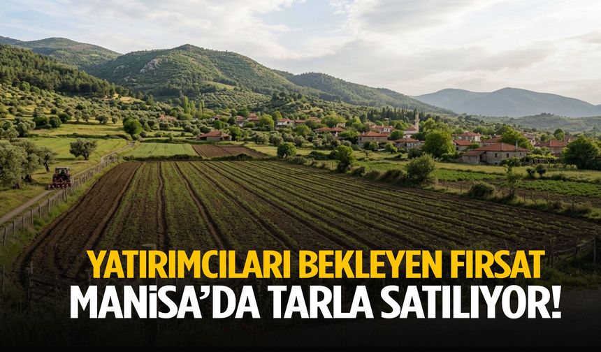 Manisa’da yatırımcıları bekleyen fırsat: Tarla satılıyor!