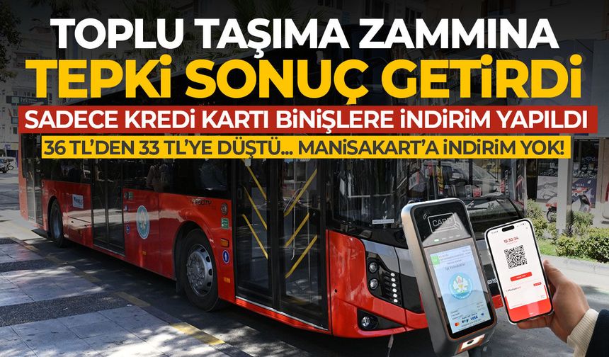 Toplu taşıma zammına tepki sonuç verdi