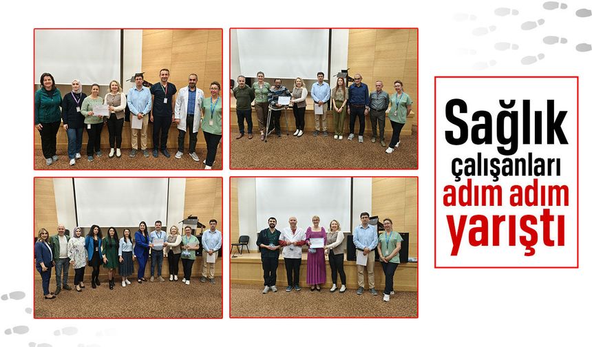 Adım adım sağlığa: Manisa’da sağlık çalışanları yarıştı